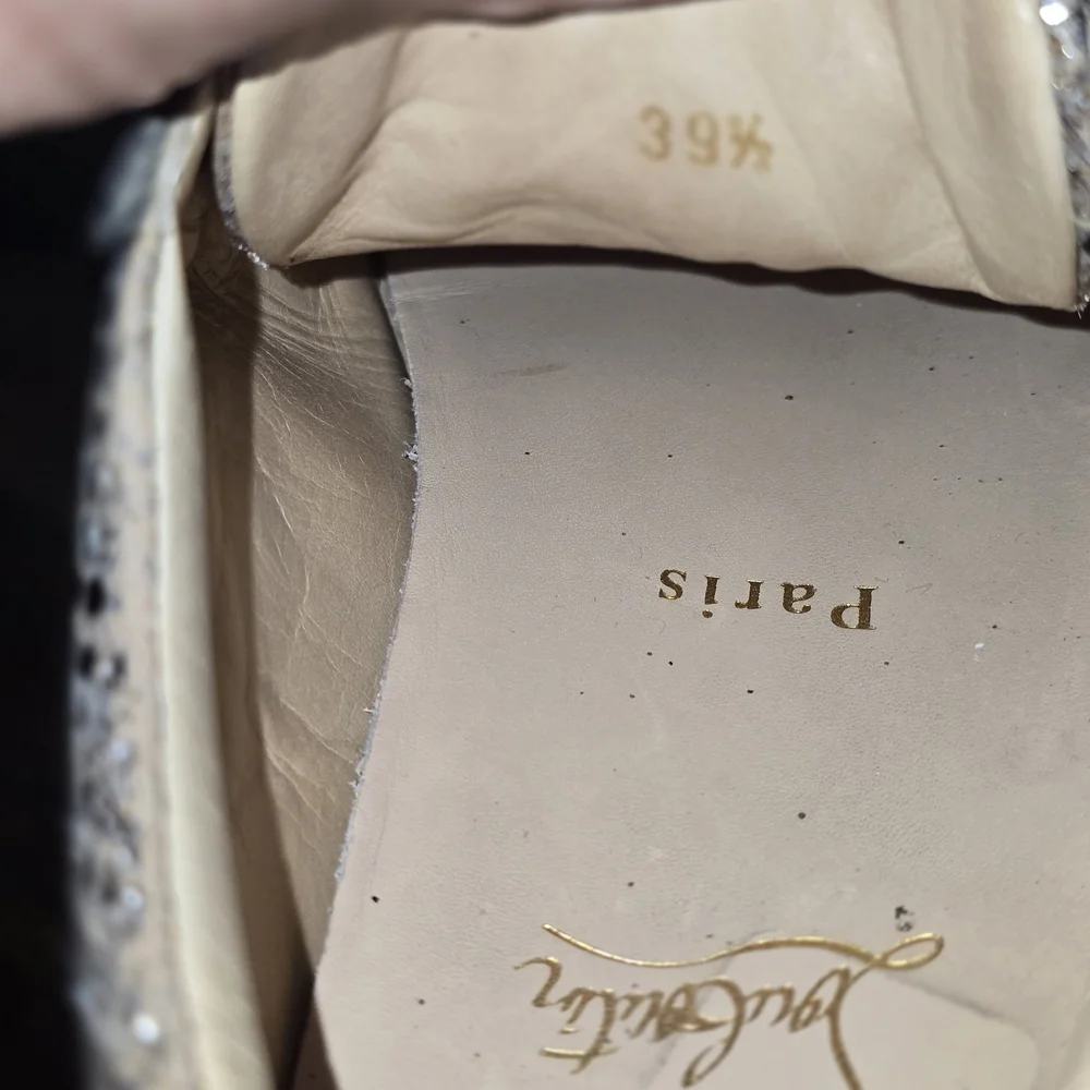 Christian Louboutin Snake Print Sneakers - Brown and White - Picture 4 of 6